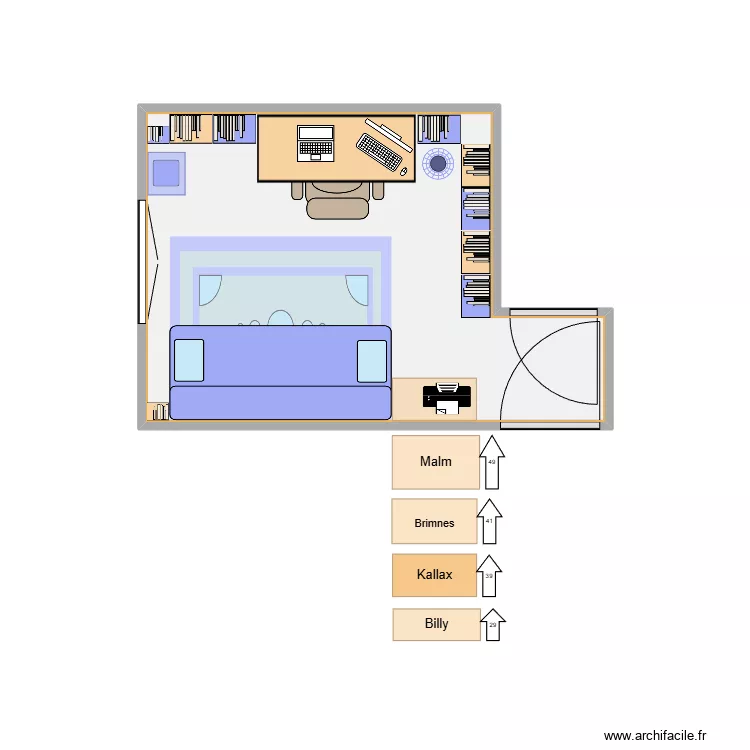 bureau. Plan de bureau. Plan de