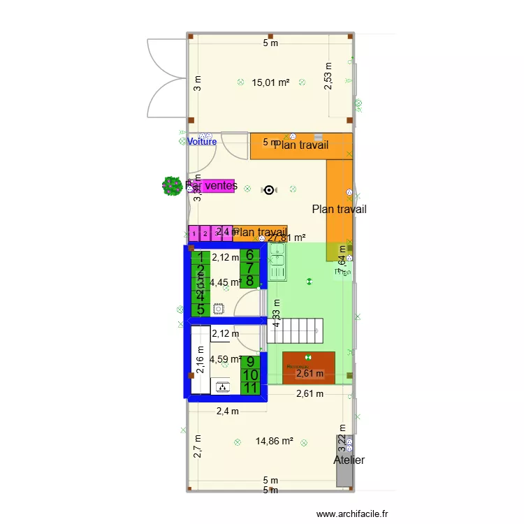 Hangar_Le Jardin de la Maison Rouge_Monnaie_vOUEST_ele. Plan de 5  et 67 m²