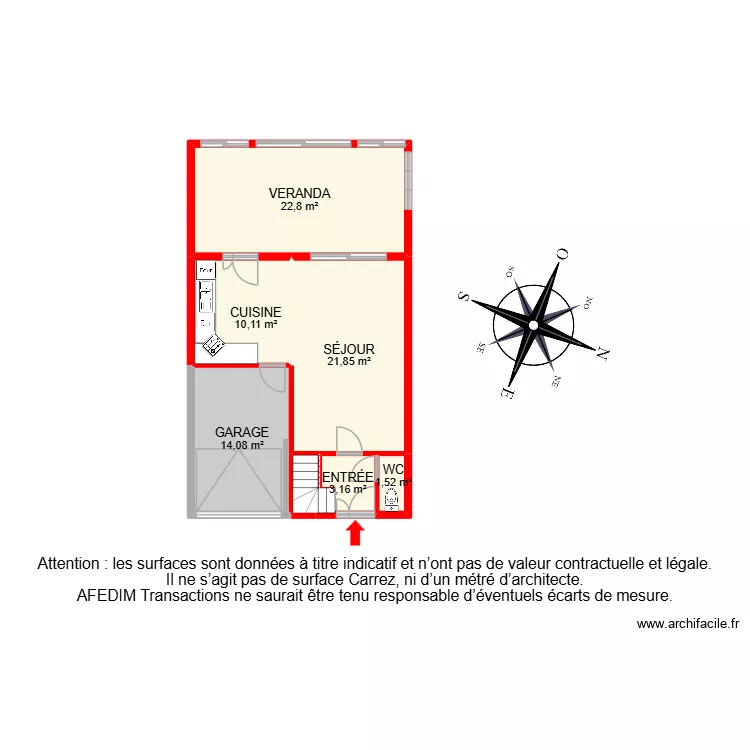 BI 34000. Plan de 16  et 137 m²
