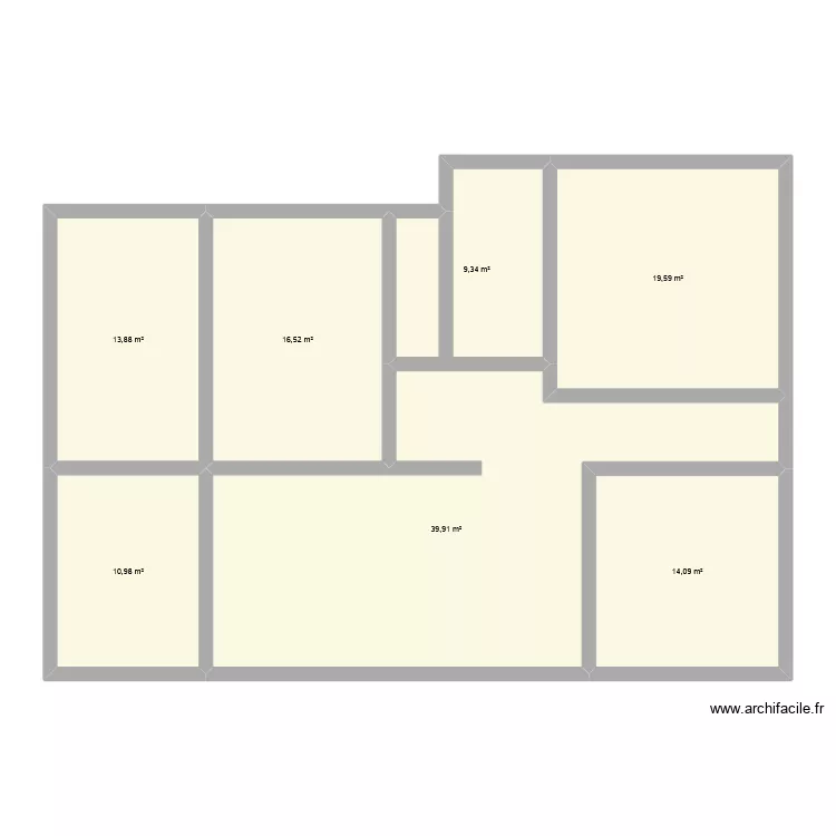 Pat. Plan de 7 pièces et 124 m² Pat. Plan de 7 pièces et 124 m²