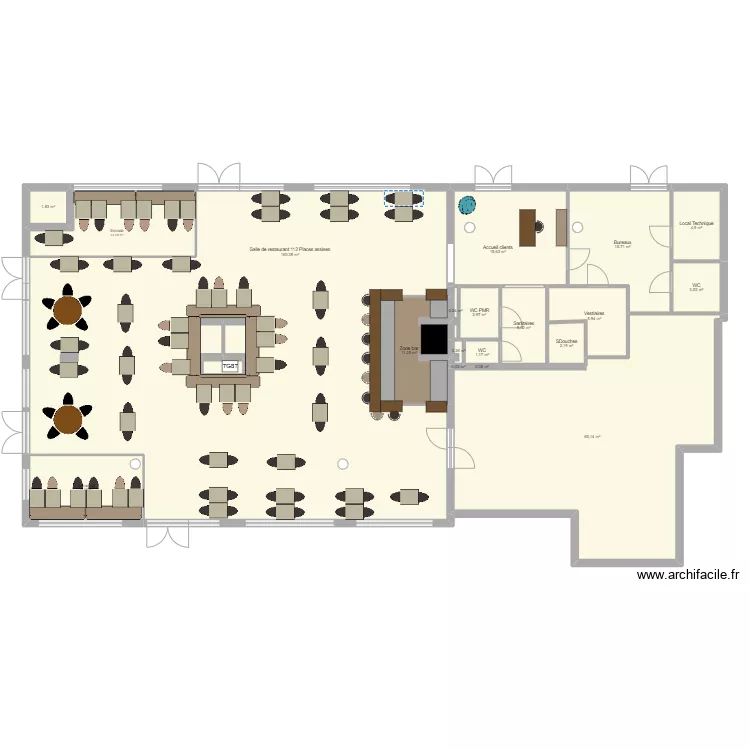 Maison Cozy. Plan de 