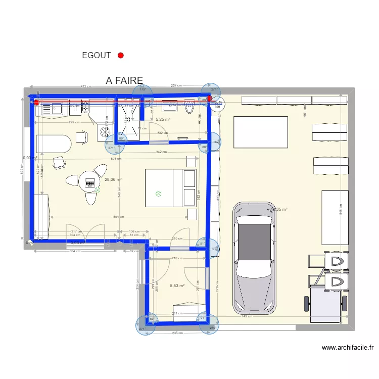 GARAGE 26 V PORTE. Plan de GARAGE 26 V PORTE. Plan de
