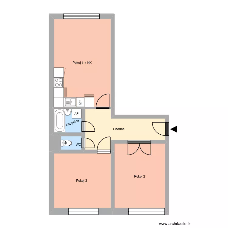 Bachmačská 2364, byt 7. Plan de 11 et 177 m² Bachmačská 2364, byt 7. Plan de 11 et 177 m²