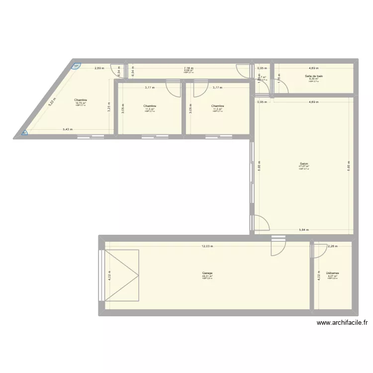 Maison Bouillargues. Plan de 9 Pièces et 161 m² Maison Bouillargues. Plan de 9 Pièces et 161 m²