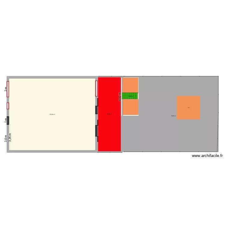 ESSAIS 3. Plan de 5 Pièces et 349 m²