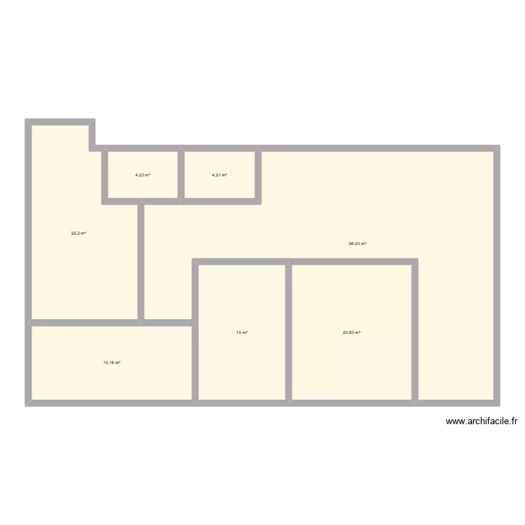 C1 Chlo&eacute;. Plan de 7  et 138 m²
