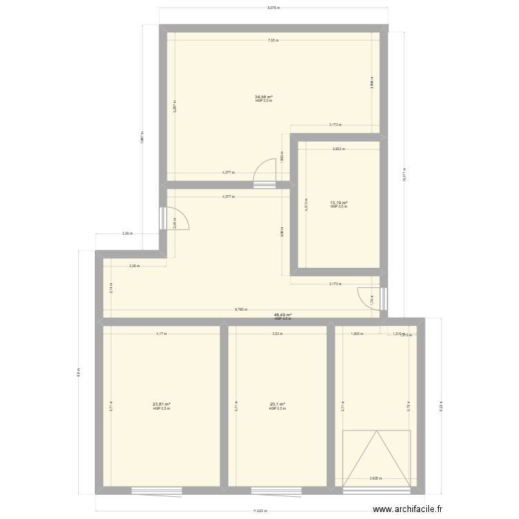 cynthia. Plan de 5 pièces et 138 m2