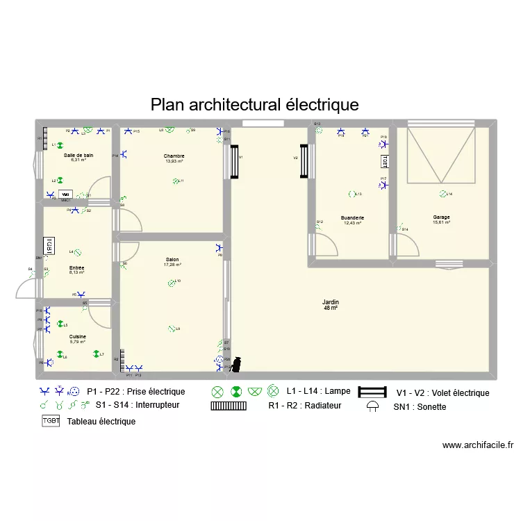 Meunier Habitat 2025 circuit. Plan de 8  et 127 m²