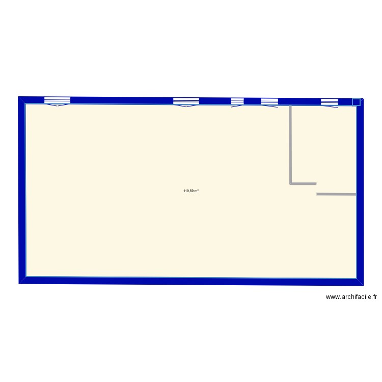 Cadaujac. Plan de 1 pièce et 120 m2