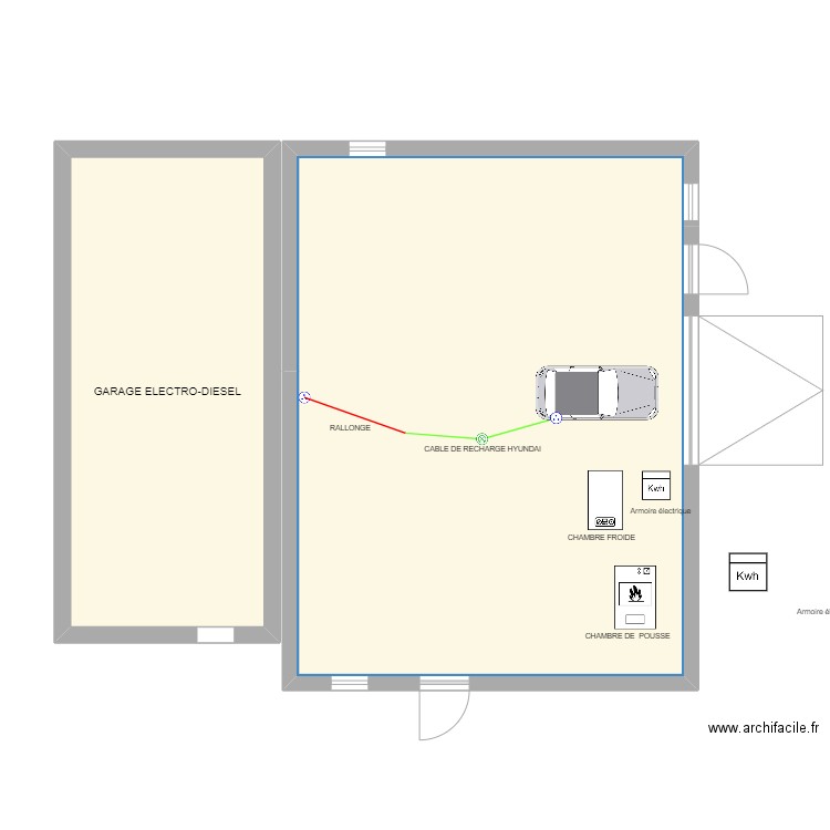 INCENDIE SARL MARGUERITE. Plan de 0 pièce et 0 m2