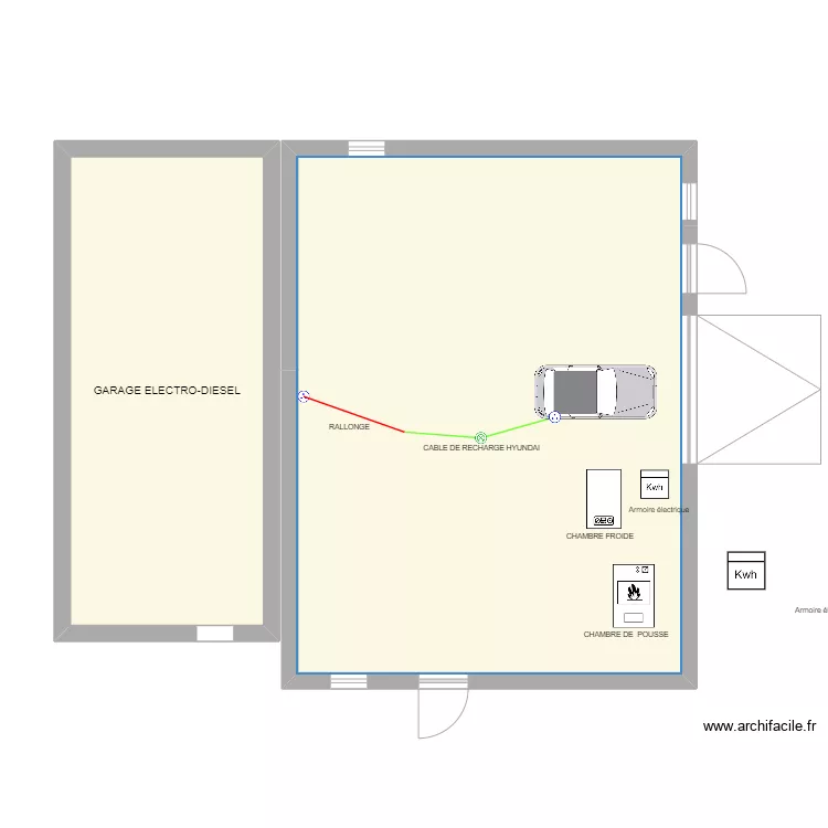 INCENDIE SARL MARGUERITE. Plan de 