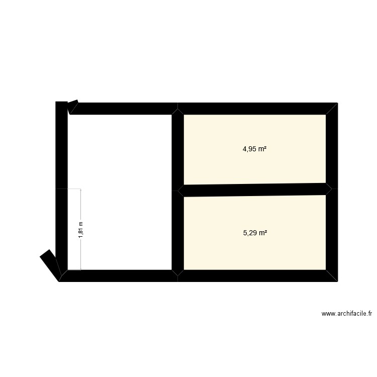 projet2. Plan de 2 pièces et 10 m2