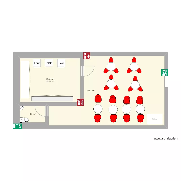 Pelliculina. Plan de 3  et 79 m²