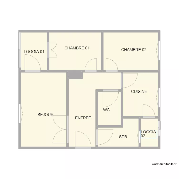 NIMES ZUP. Plan de 10 pièces et 38 m²
