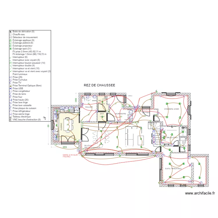 PROJET BENOIT GUETTET. Plan de 3  et 13 m²