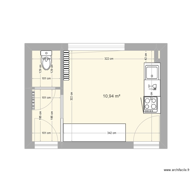 cuisine villers. Plan de 0 pièce et 0 m2