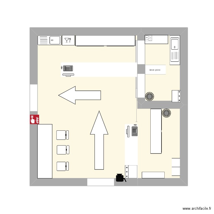 Plan unité commerciale . Plan de 0 pièce et 0 m2
