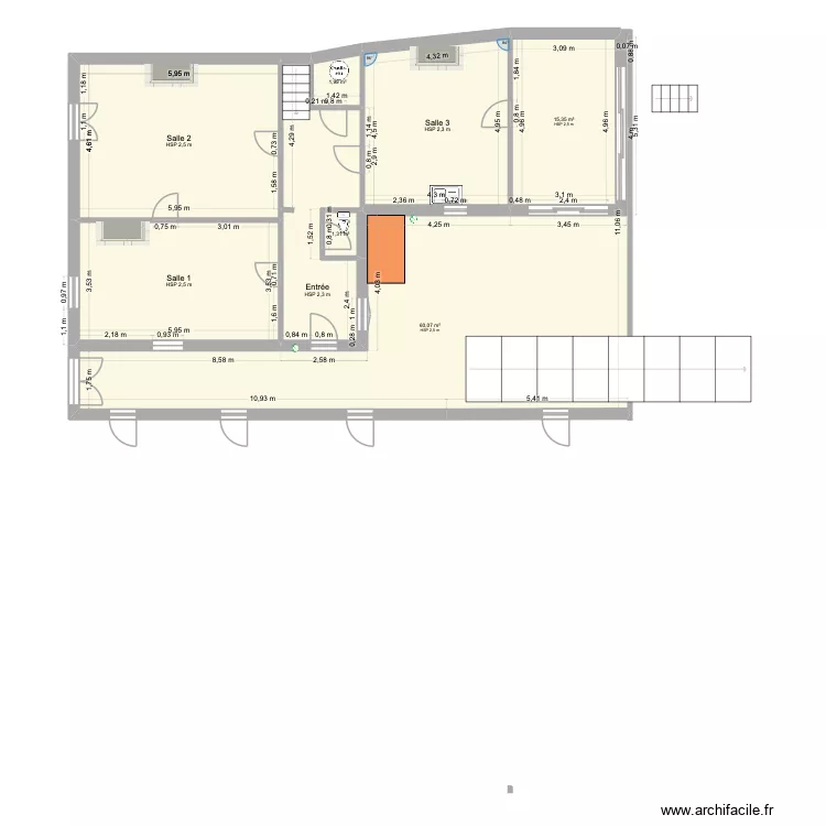 Ecole. Plan de 8 et 163 m² Ecole. Plan de 8 et 163 m²