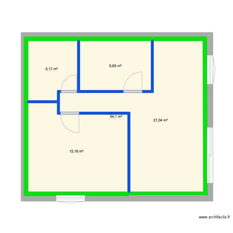 T2 VF. Plan de 0 pièce et 0 m2