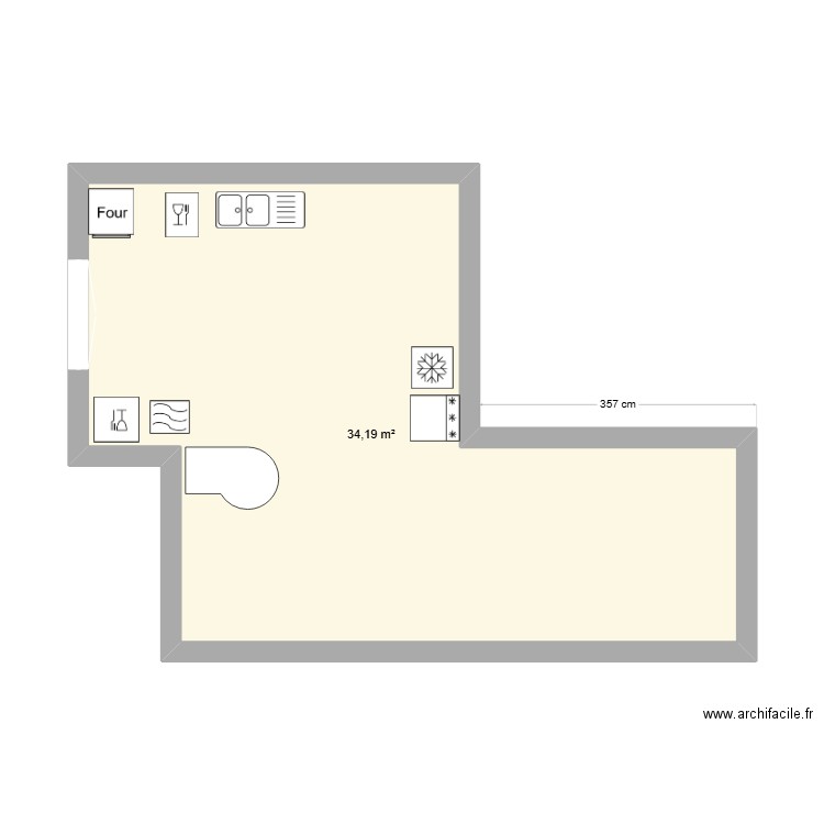 cuisine. Plan de 0 pièce et 0 m2