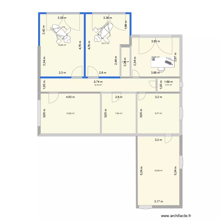 9 stade villa aiguillon  essai 3. Plan de 0 pièce et 0 m2