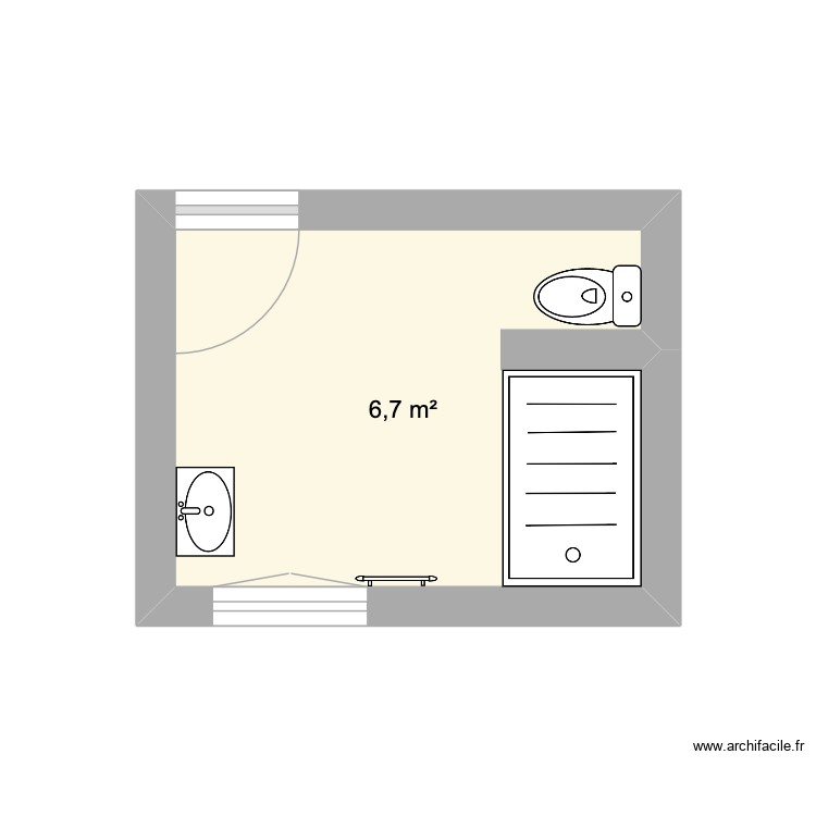 Salle de bains. Plan de 0 pièce et 0 m2
