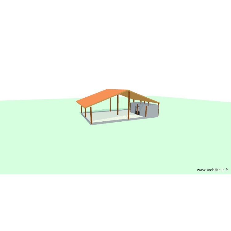 Mini-scierie Mindourou bon. Plan de 3 pièces et 142 m2