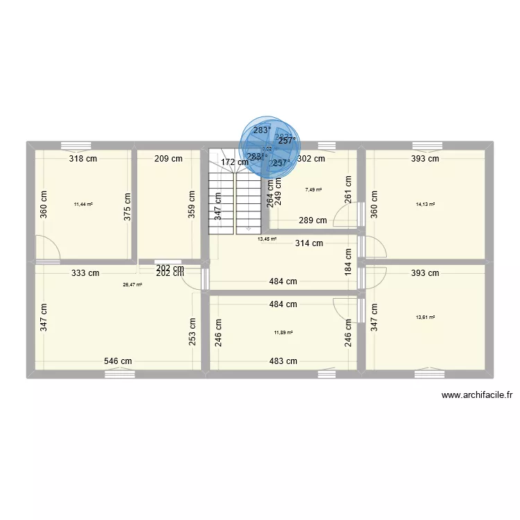 1er &eacute;tage. Plan de 