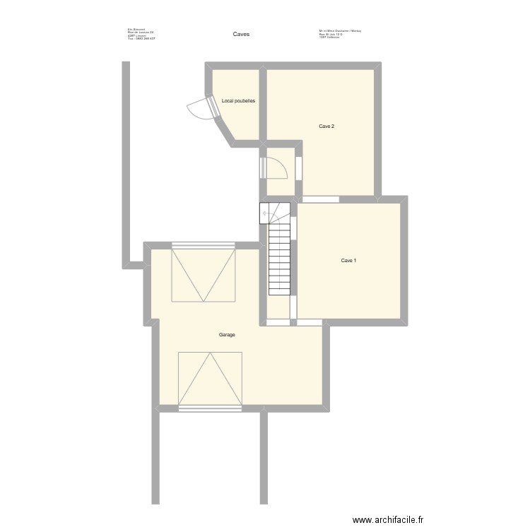 Duchaine / Maricq -1. Plan de 6 pièces et 75 m2
