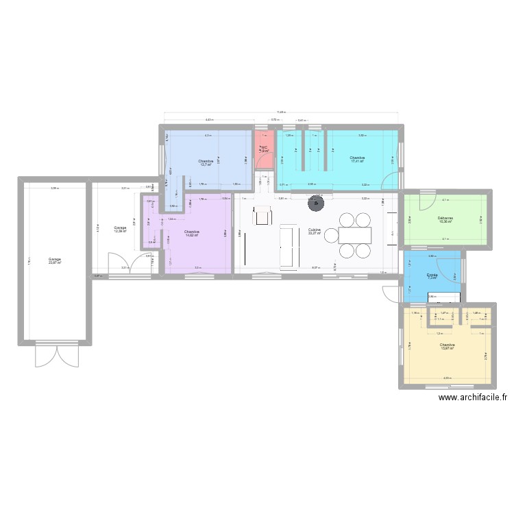 25, hameau de la Sablonnière, 50290 BREHAL. Plan de 10 pièces et 151 m2