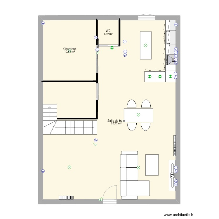 ETAGE 1 PLAN 1. Plan de 0 pièce et 0 m2