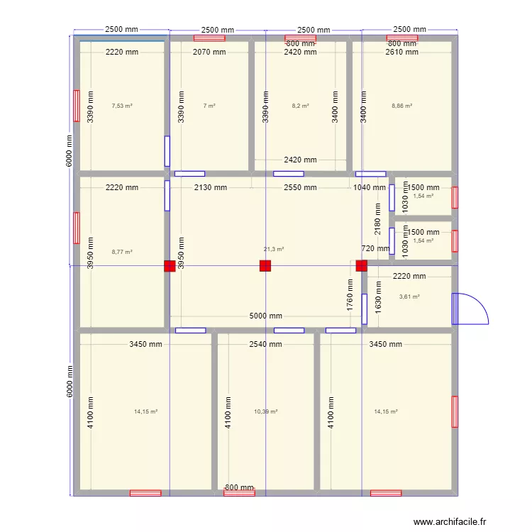 Пушкино 8м. Plan de 