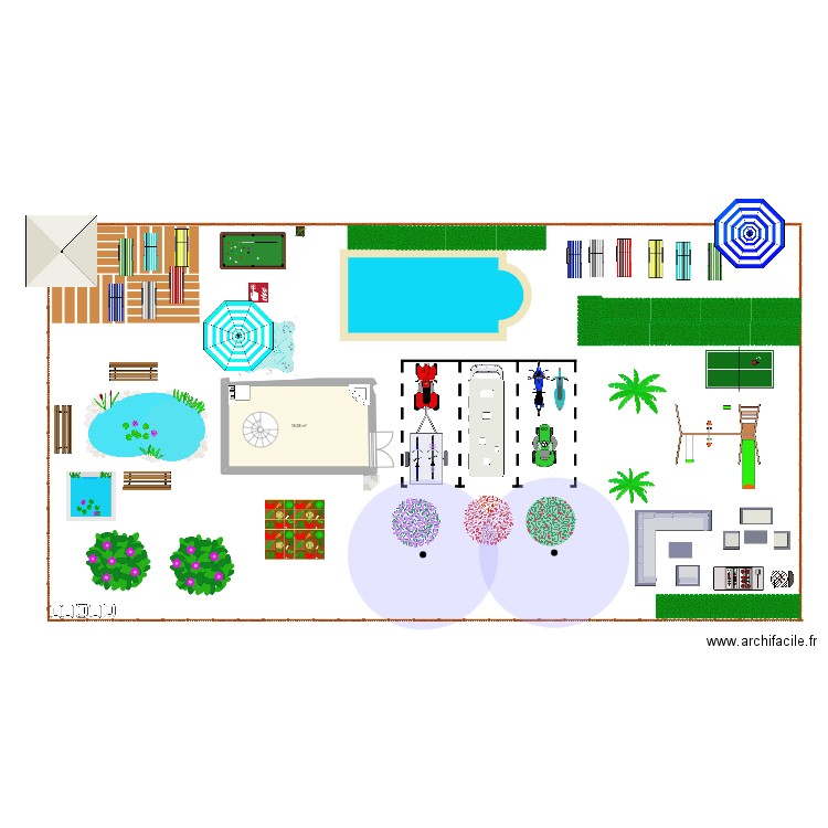 sachou. Plan de 1 pièce et 18 m2