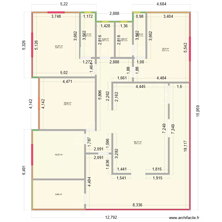 XSC. Plan de 10 et 187 m² XSC. Plan de 10 et 187 m²