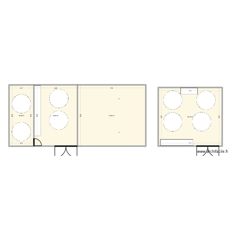 Water Station. Plan de 4 pièces et 149 m2