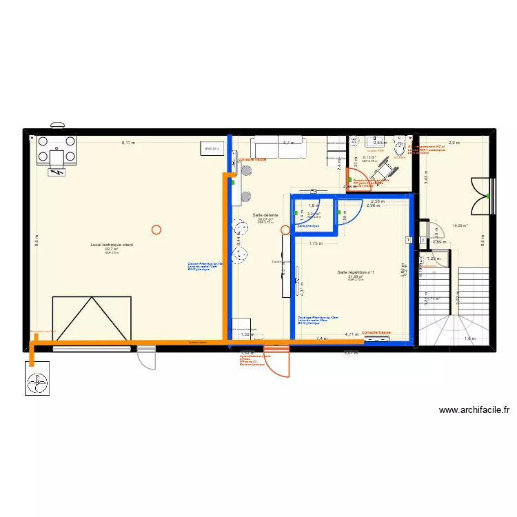 MJ music studio - lot clim rdc. Plan de 8 et 153 m² MJ music studio - lot clim rdc. Plan de 8 et 153 m²