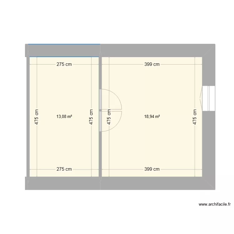 1ER ETAGE SALERS. Plan de 