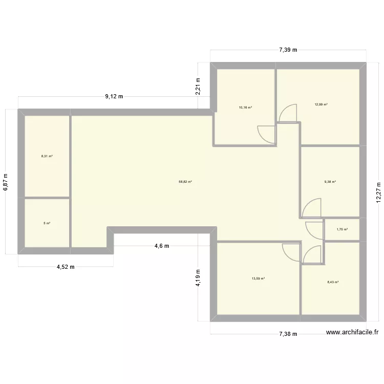 fefe. Plan de 9 et 128 m² fefe. Plan de 9 et 128 m²