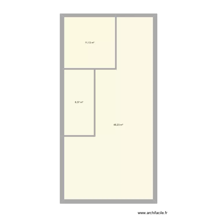 Nantes. Plan de 3 et 68 m² Nantes. Plan de 3 et 68 m²