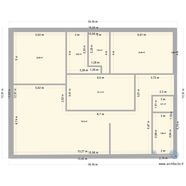 ber 2. Plan de 9 pièces et 176 m2