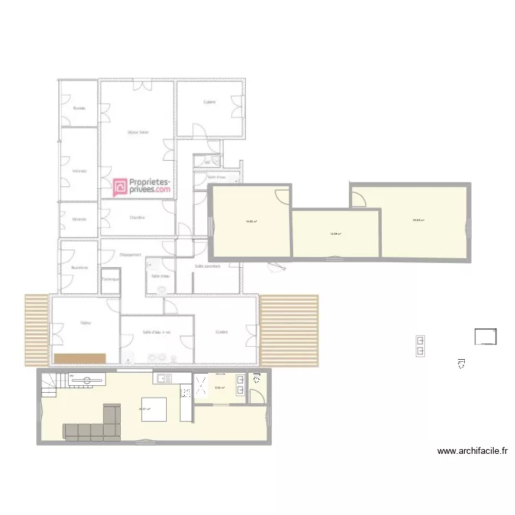 Saint jory. Plan de 5 et 97 m² Saint jory. Plan de 5 et 97 m²