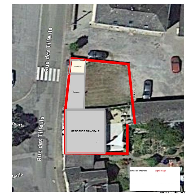 PLAN DE MASSE APPENTIS 2. Plan de 5 pièces et 141 m2