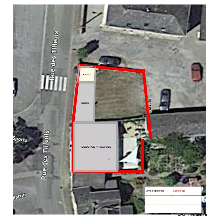 PLAN DE MASSE APPENTIS 2. Plan de 5 pièces et 141 m²