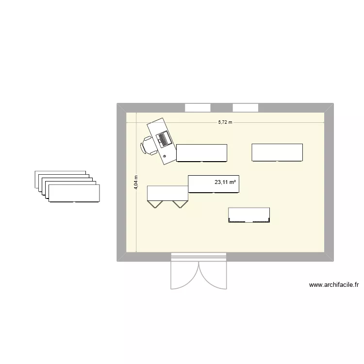 oooo. Plan de 1 et 23 m² oooo. Plan de 1 et 23 m²