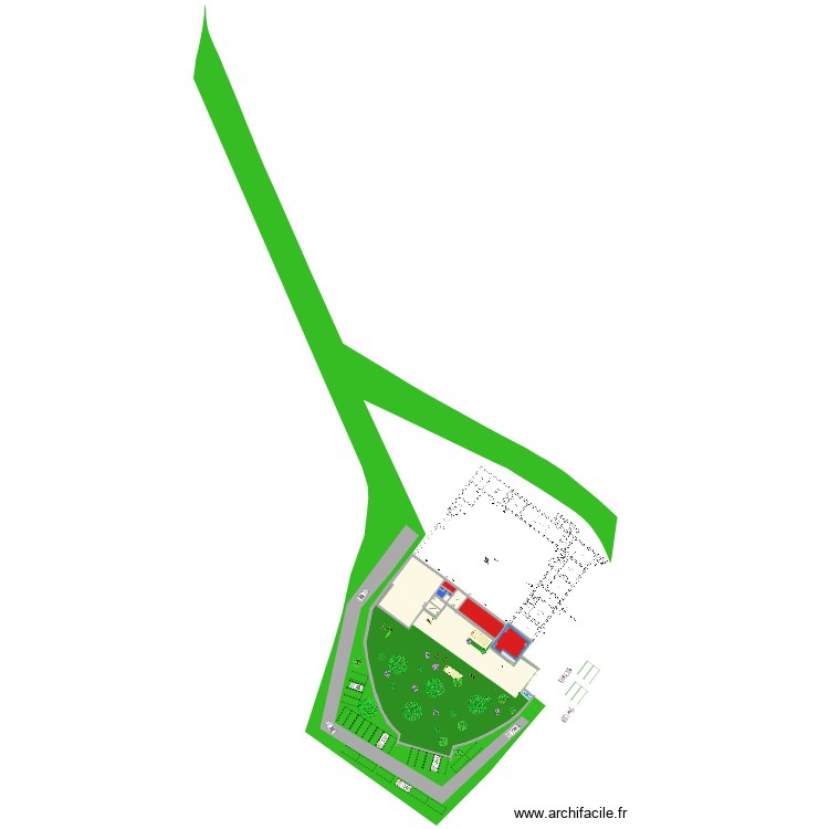 amenagement exterieur prieur&eacute; papa. Plan de 0 pièce et 0 m2