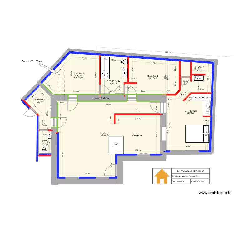 257 Forbin Projet V5 avec CH Parents V3. Plan de 