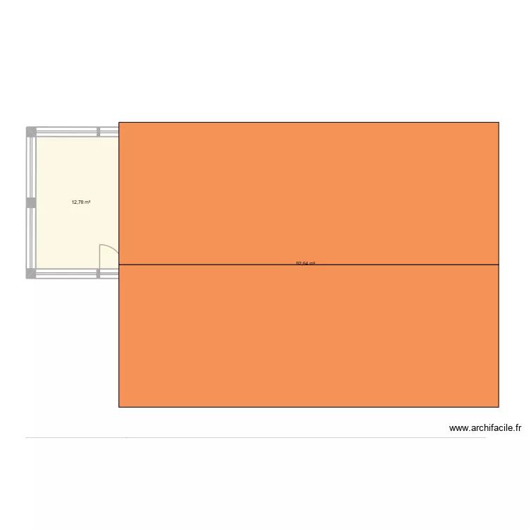 Rdc Saint Jean Sur Vilaine. Plan de 2  et 105 m²