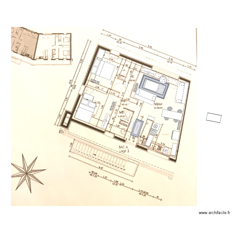 appart1. Plan de 0 pièce et 0 m2