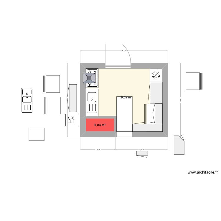 Cuis. Plan de 0 pièce et 0 m2 Cuis. Plan de 0 pièce et 0 m2