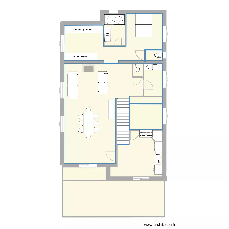 R+1 arlette projet. Plan de R+1 arlette projet. Plan de